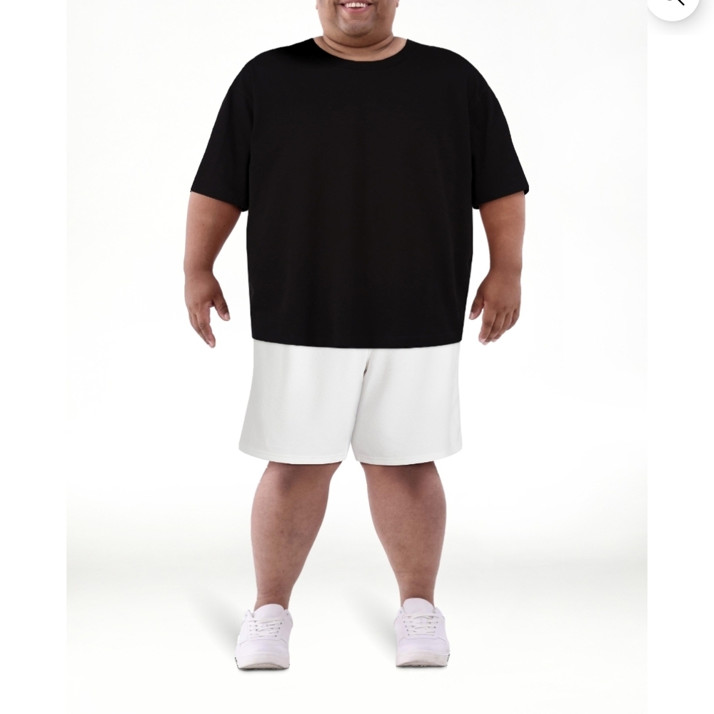 Athletic Works White Men's Athletic Shorts - Picture 3 of 5